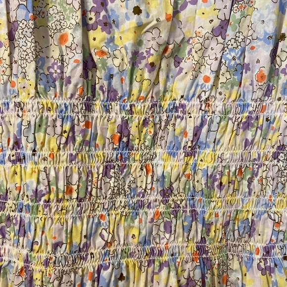 Levi Floral Smocked Dress Medium Brand New - Picture 12 of 12